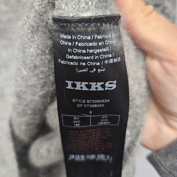 Ikks Gray Soft Wool blend Turtleneck Studded Tunic Sweater - Picture 3 of 9